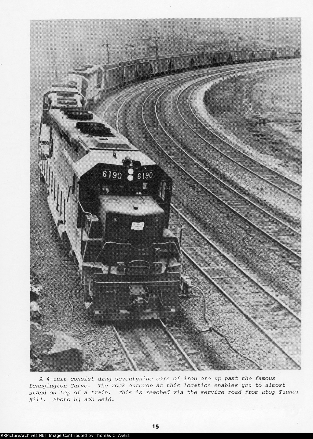 "Rail Guide To The Horseshoe Curve," Page 15, 1976